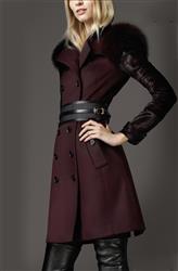 خرید پالتو زنانه دو رنگ مارک دار