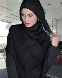 فروش شال حریر مشکی زنانه