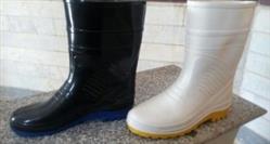 قیمت چکمه پلاستیکی سفید و مشکی مردانه