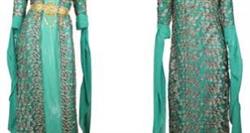 فروش عمده پارچه کردی تور فیروزه ای