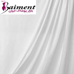 تولیدی پارچه تترون سفید آستری