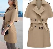 خرید پستی مانتو و پالتو بلند شنلی