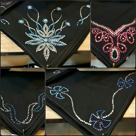 روسری نگین دار