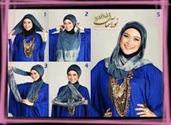 روش جدید بستن شال