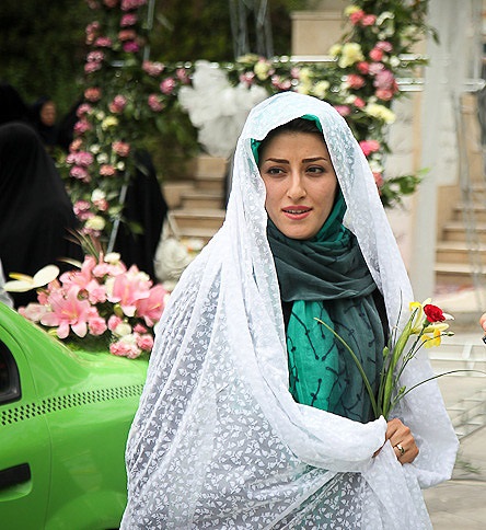 چادر سفید عروس