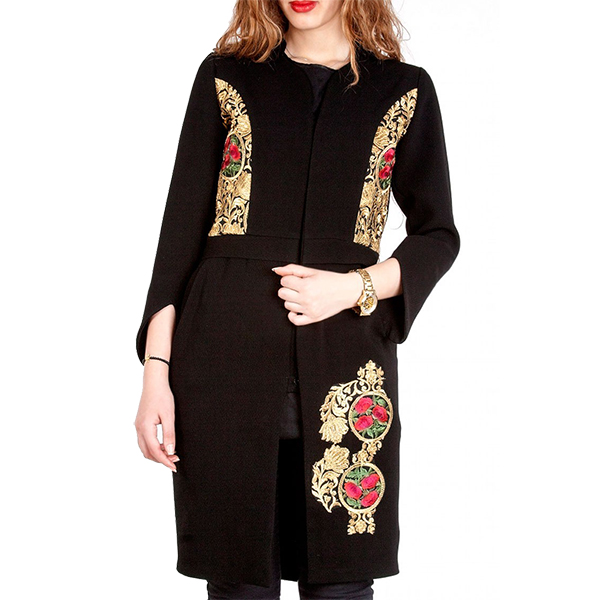 پارچه کتان گلدوزی شده