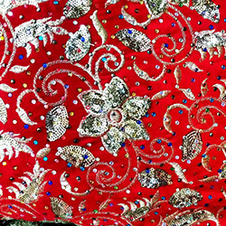 خرید پارچه مخمل قرمز
