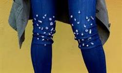 پرفروش ترین شلوار جین زنانه نگین دار