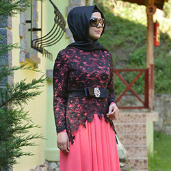 تجارت اینترنتی پارچه گیپور مشکی