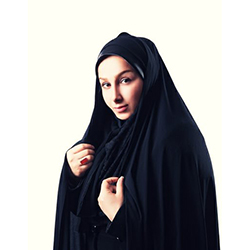 پخش پارچه چادری مشکی طرح دار