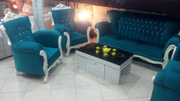 پارچه مبلی آبی