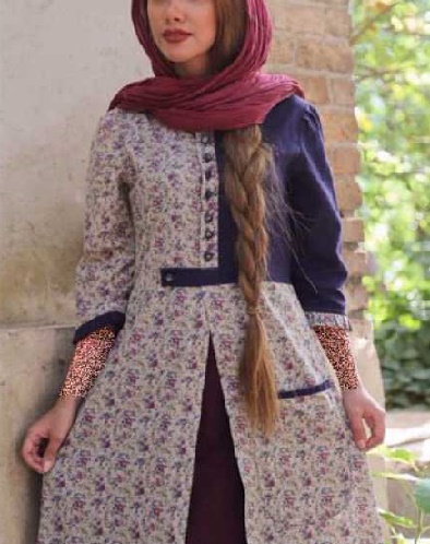 مانتو نخی گلدار