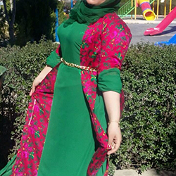 فروش قواره پارچه لباس کردی زرد سبز