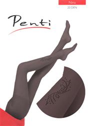 جوراب شلواری مجلسی طرح نگین دار