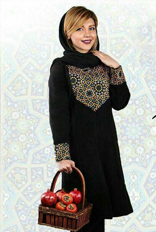 مانتو طرح کاشی