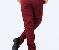 خرید اینترنتی شلوار کتان مردانه زرشکی