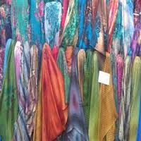 خرید پارچه پیراهنی حریر گلدار