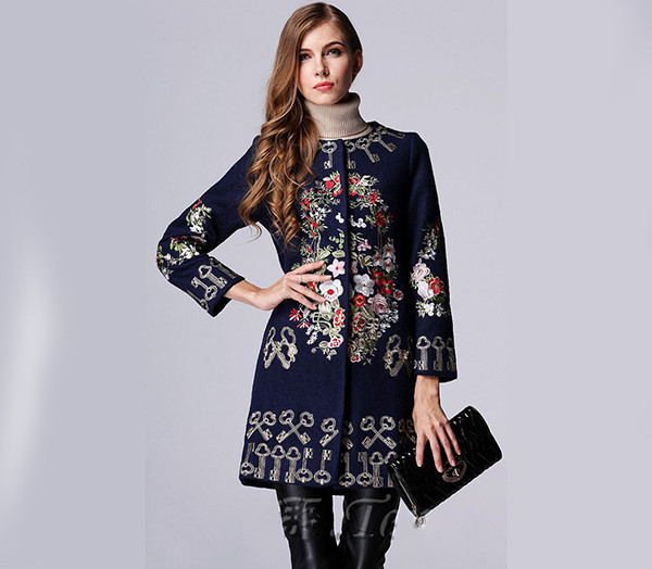 پارچه مانتویی حاشیه دار