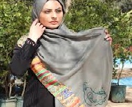عرضه عمده شال بهاره دست دوز