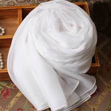 خرید اینترنتی پارچه ابریشم سفید