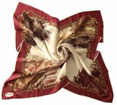 عرضه روسری ابریشم دست دوز