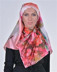 روسری گل دار دخترانه ساتن ایرانی