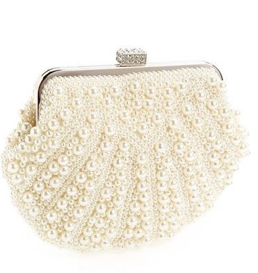 کیف سفید عروس