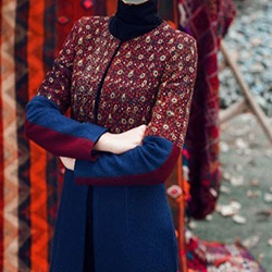 سفارش دوخت طرح سنتی مانتو بهاره