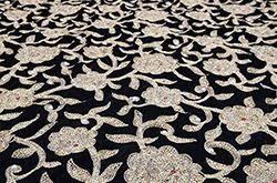 مرکز فروش پارچه مخمل گلدار طلایی