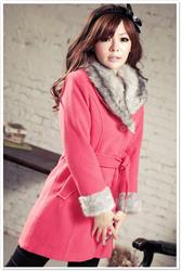 خرید پالتو زنانه صورتی زیبا