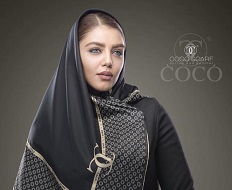 انواع روسری مشکی مجلسی دخترانه
