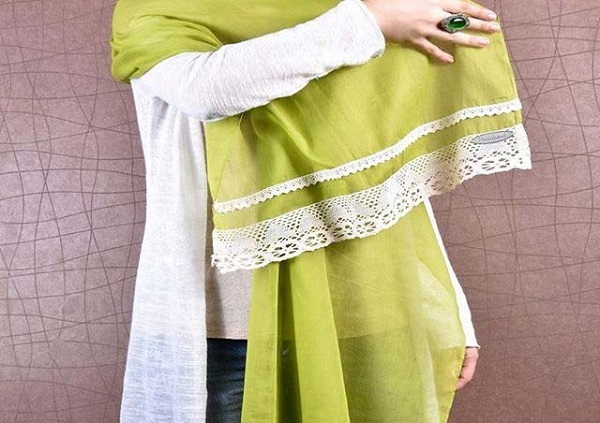 شال رنگی ساده