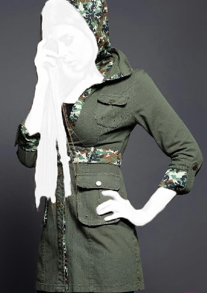 مانتو طرح چریکی