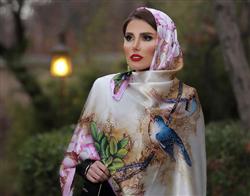بازار فروش روسری ابریشمی کلاقه ای ساده