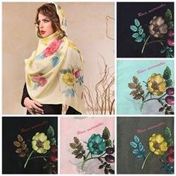 خرید روسری نخی در بازار شال و روسری مشهد