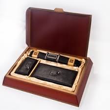 فروش ست کیف پول و کمربند چرمی